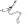 Brass Cuban Link Chain & Paperclip Chain Bracelet Making KK-U020-10P-3