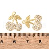 Brass Micro Pave Cubic Zirconia Pendants KK-F895-18A-G-3