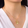 Hollow Brass Mother's Day Mother Hug Baby Pendant Necklaces for Women RD9291-1