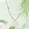 DICOSMETIC 80Pcs 8 Style 201 Stainless Steel Filigree Pendants STAS-DC0014-73-4