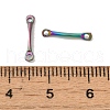 Ion Plating(IP) 304 Stainless Steel Connector Charms STAS-Q323-10MC-3
