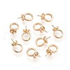 Brass Screw Eye Peg Bails Charms KK-T056-104G-NF-1