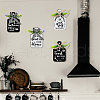 Wooden Pendant Decoration HJEW-WH0074-016-5
