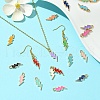 32Pcs 16 Colors Alloy Enamel Pendants ENAM-YW0004-05-4