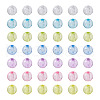 Cheriswelry 560Pcs 7 Colors Transparent Acrylic Beads MACR-CW0001-10-14
