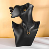 304 Stainless Steel Twisted Ring Pendant Necklaces for Women FS-WGB56F0-01-2