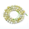 Natural Green Jade Beads Strands G-G844-01-6mm-2