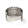 316 Stainless Steel Arrow Finger Ring RJEW-C030-03D-AS-3