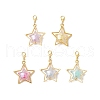 Star Acrylic Pendant Decorations HJEW-JM03395-2