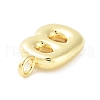 Rack Plating Brass Balloon Letter Pendants KK-C050-01G-B-2