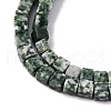Natural Green Spot Jasper Beads Strands G-G002-A09-4