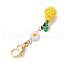 Glass Seed Beaded Fruits Pendant Decorations HJEW-MZ00150-4