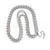 304 Stainless Steel 3 Layer Ball Chain Necklaces for Women NJEW-M107-04P-2