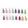 16Pcs ABS Plastic Imitation Pearl Teardrop Pendants PALLOY-JF03544-1
