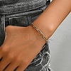 Stainless Steel Braided Chain Bracelet SA4050-2-1