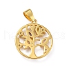 Brass Micro Pave Colorful Cubic Zirconia Pendants ZIRC-A021-27G-2