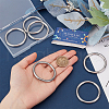 SUNNYCLUE 6Pcs 304 Stainless Steel Linking Rings FIND-SC0010-47-3