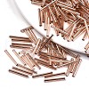 Electroplate Glass Bugle Beads SEED-S043-02C-03-1