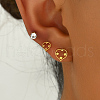 3 Pairs Cute Hollow Heart Stud Earring Sets DH8247-2