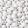 Spray Painted Natural Wood European Beads WOOD-TA0002-24B-4