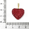Brass Rhinestone Pendants KK-K293-48A-G-3