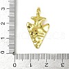 Textured Brass Pendants KK-M322-18G-3
