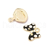 9Pcs Women Makeup Enamel Charm Pendant Colorful Alloy Enamel Charm Mixed Shape for Jewelry Necklace Bracelet Earring Making Crafts JX116A-2