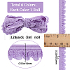 Gorgecraft 18M 6 Colors Polyester Elastic Lace Trim SRIB-GF0001-33-2