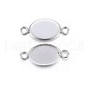 Tarnish Resistant 304 Stainless Steel Cabochon Connector Settings STAS-P210-12P-1