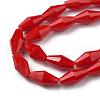 Opaque Glass Beads Strands GLAA-P001-03B-01-2
