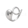 304 Stainless Steel Cuff Rings for Women RJEW-A063-01A-P-2
