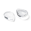 Transparent Teardrop Glass Cabochons GGLA-R024-18x13-3