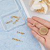 SUPERFINDINGS 6Pcs Brass Fold Over Clasps KK-FH0007-43A-3