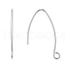 925 Sterling Silver V Shaped Earring Hooks STER-M102-04S-2