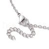 201 Stainless Steel Crystal Stone Cage Pendant Necklaces NJEW-JN04753-4