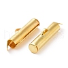 Iron Slide On End Clasp Tubes X-IFIN-R212-1.6cm-G-3