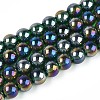 Electroplate Transparent Glass Beads Strands GLAA-T032-T8mm-AB22-1