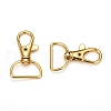 Zinc Alloy Swivel D Rings Lobster Claw Clasps X-E341-8-G-2