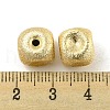 Brass Textured Beads KK-P258-04C-G-3