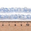 Luminous Handmade Silver Foil Glass Beads Strands FOIL-N029-02B-07-5