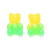 Gradient Color Opaque Resin Cabochons CRES-R196-01E-2