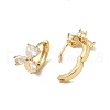 KC Gold Plated Brass Micro Pave Cubic Zirconia Hoop Earring EJEW-L271-11KCG-07-2