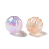 UV Plating Transparent Acrylic Beads OACR-Z013-17-3