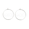 Brass Hoop Earring Findings KK-R112-038E-1