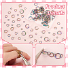AHADERMAKER 120Pcs 4 Styles 304 Stainless Steel Open Jump Rings STAS-GA0001-63-3