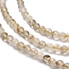 Natural Gold Rutilated Quartz Beads Strands G-RM2025-A20-4mm-4