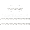 Tarnish Resistant 304 Stainless Steel Dapped Oval Link Chains CHS-G027-01P-2