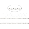 304 Stainless Steel Dapped Oval Link Chains CHS-G027-01P-2