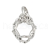 Brass Pendant Cabochon Settings KK-S521-13P-1