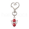 Angel Glass Pearl Pendant Decoration HJEW-JM02597-01-4